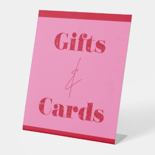 Signe De Table Cartes Cadeaux Anniversaire Rose Rouge Élégant Chi