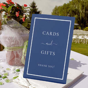Signe De Table Cartes cadeaux bleu marine blanc fête