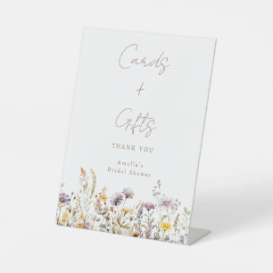 Signe De Table Cartes Cadeaux Personnalisées Fleurs Sauvages Viol