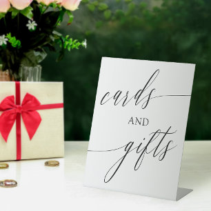 Signe De Table Cartes de calligraphie minimalistes élégantes Cade