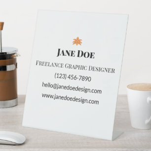 Signe De Table Cartes de contacts professionnelles ou personnelle