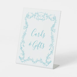 Signe De Table Cartes de mariage et cadeaux botaniques turquoise