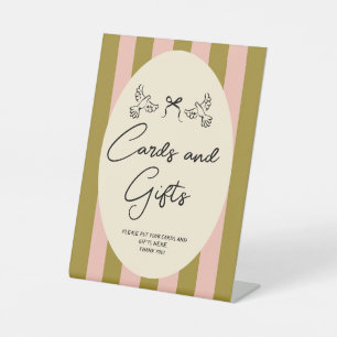 Signe De Table Cartes de mariage et cadeaux gribouillés dessinés