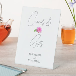 Signe De Table Cartes de mariage et cadeaux minimalistes classiqu