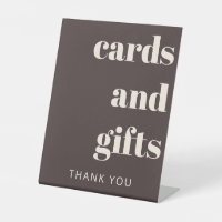 Cartes de Mariage Modernes Cadeaux Marron Terreux