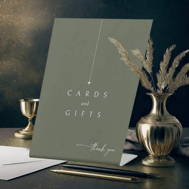 Signe De Table Cartes de Mariage SimpleCadeaux Moss Green ID1046 (Créateur téléchargé)