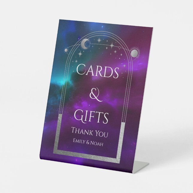 Signe De Table Cartes et cadeaux Cosmétique violet Turquoise Mari (Recto)