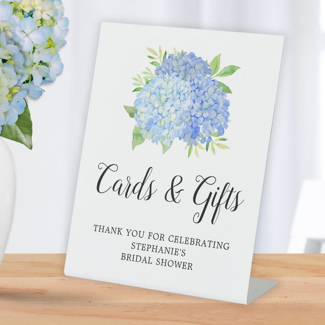 Signe De Table Cartes et cadeaux de fête de fiançailles Hydrangea (Créateur téléchargé)