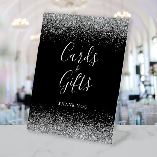 Signe De Table Cartes et cadeaux de mariage Parties scintillant e