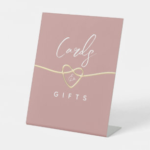 Signe De Table Cartes et cadeaux de mariage roses