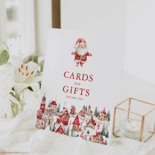 Signe De Table Cartes et cadeaux de Noël pour bébé père Noël