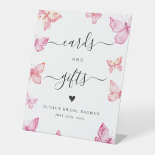 Signe De Table Cartes et cadeaux de papillons