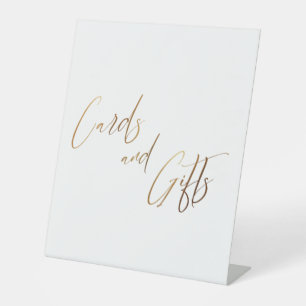 Signe De Table Cartes et cadeaux Décontracté or pour écriture man
