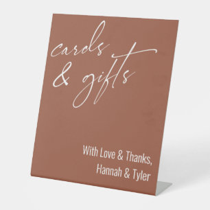 Signe De Table Cartes et cadeaux d'écriture contemporaine Terraco