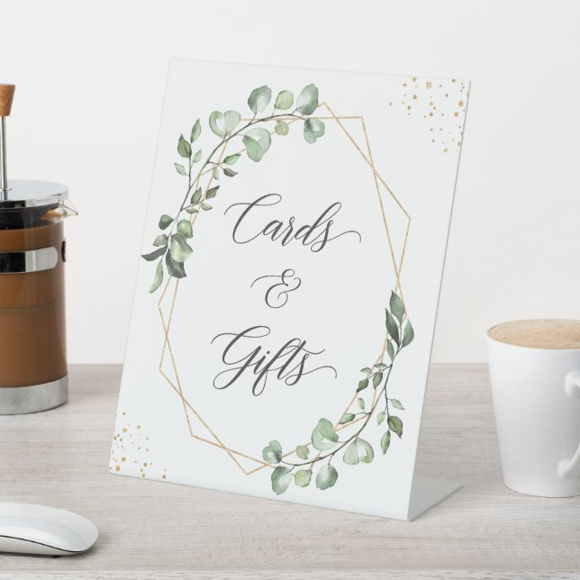 Signe De Table Cartes et cadeaux Eucalyptus Géométriques (In SItu)