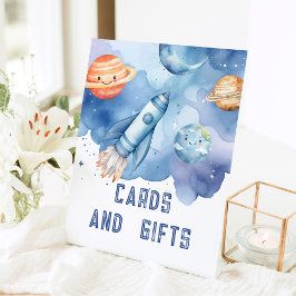 Signe De Table Cartes et cadeaux Extérieur planètes fête d'annive