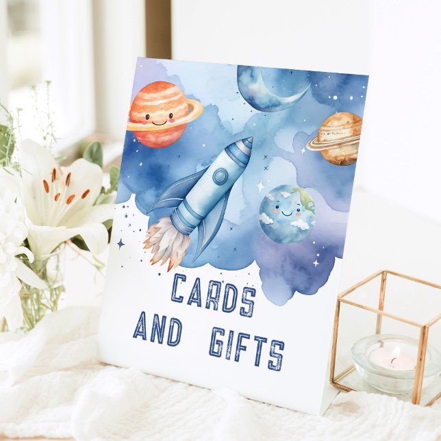 Signe De Table Cartes et cadeaux Extérieur planètes fête d'annive (Créateur téléchargé)