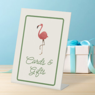 Signe De Table Cartes et Cadeaux Flamant Tropiques Plage Côtière