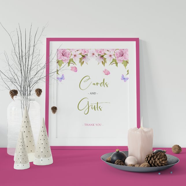 Signe De Table Cartes Et Cadeaux Fleuris Cherry Blossom Baby show (Créateur téléchargé)