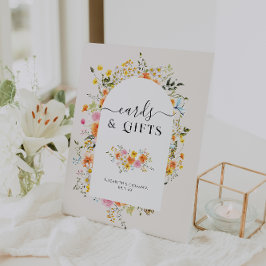 Signe De Table Cartes et cadeaux | Floral Boho Mariage