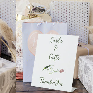 Signe De Table Cartes et cadeaux floraux Tulipes roses