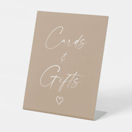 Signe De Table Cartes et Cadeaux Minimalistes Neutres