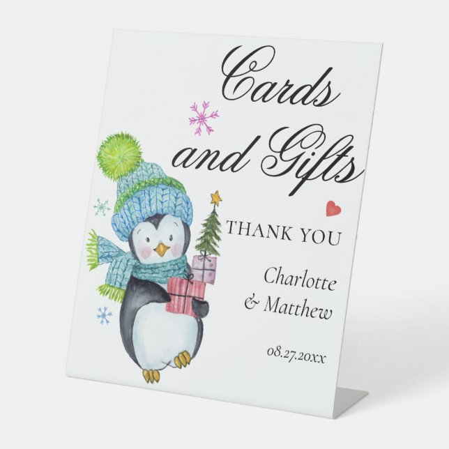 Signe De Table Cartes Et Cadeaux Moderne Mariage Événement Noël (Recto)