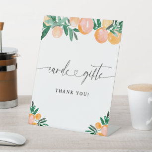 Signe De Table Cartes et Cadeaux Petite Douceur Citronnée Baby Sh