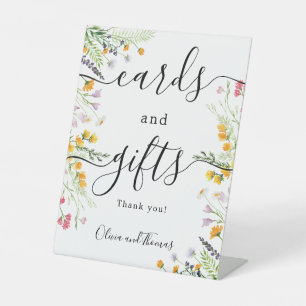 Signe De Table Cartes et cadeaux Signal fleur sauvage