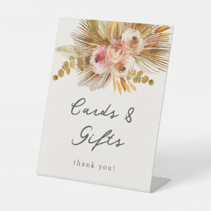 Signe De Table Cartes et cadeaux Vintages floraux tropicaux