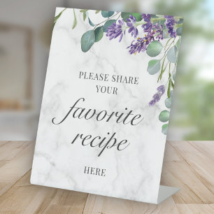 Signe De Table Cartes Rustiques Lavender Eucalyptus Recette ici