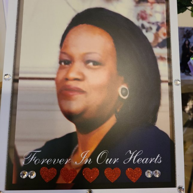 Signe De Table Celebration of Life Customize Photo tabletop  (Créateur téléchargé)