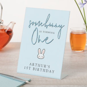 Signe De Table Certains Bunny a un an 1ère célébration d'annivers