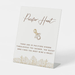 Signe De Table Chasse au Pacifique du Baby shower Boho