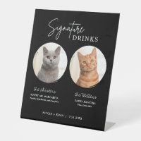 Chat Mariage Signature Boissons Bar à cocktails No