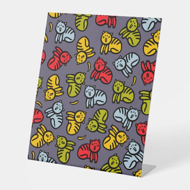 Signe De Table Chats plus bananes (Recto)