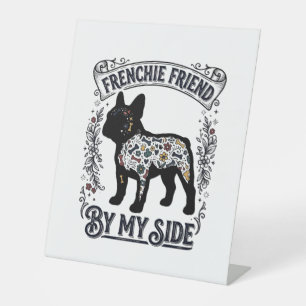 Signe De Table Chemise Bouledogue Français Floral Vintage Amoureu