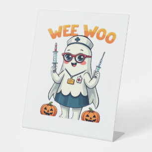 Signe De Table Chemise classique Halloween prête pour les infirmi