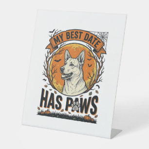 Signe De Table Chemise de chien Halloween pour parents d'animaux