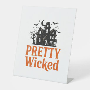 Signe De Table Chemise de maison hantée Halloween vintage Pretty 
