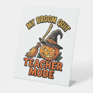 Signe De Table Chemise de professeur Halloween drôle conception d