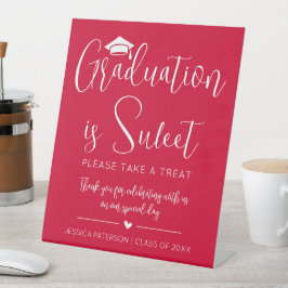 Signe De Table Cherry Red Graduation est doux minimaliste Script