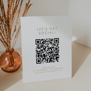 Signe De Table Chic Gold Business Obtenons des médias sociaux