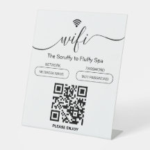 Chien Grooming Business Sign Connexion WiFi gratui