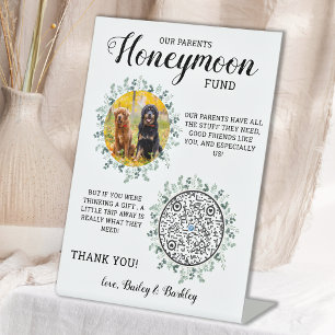 Signe De Table Chien Mariage animal de compagnie photo Lune de mi