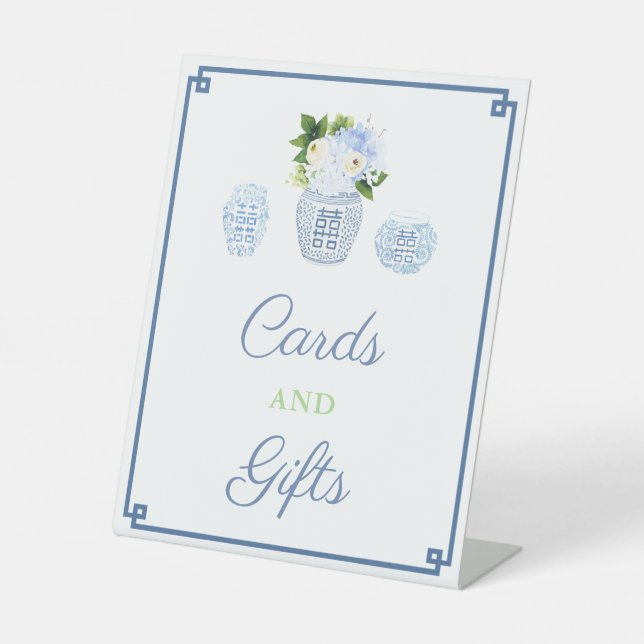 Signe De Table Chinoiserie Chic Cartes Et Cadeaux Wedding shower (Recto)