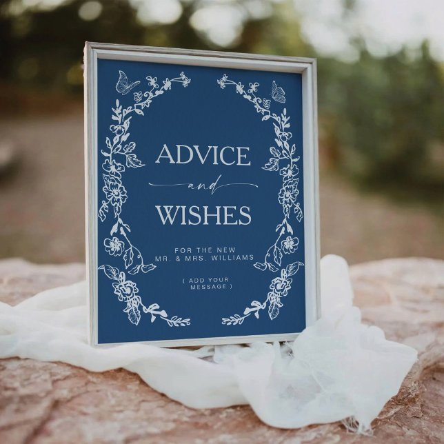 Signe De Table Chinoiserie Florale Conseils & Voeux Pedestal (Créateur téléchargé)