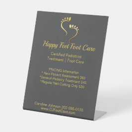 Signe De Table Chiropodiste podiatre Pedicure Foot Care Business