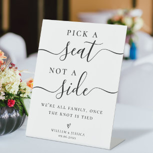 Signe De Table Choisir un siège pas un côté Mariage cérémonie siè