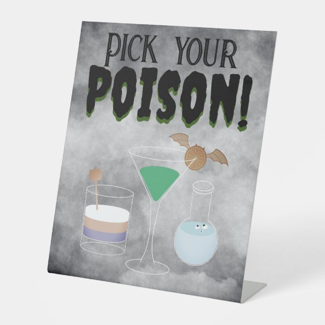 Signe De Table Choisissez votre poison (Recto)